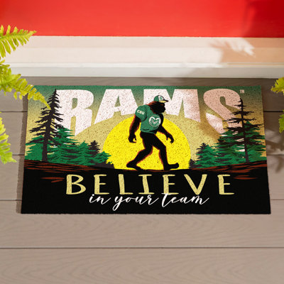 Colorado State University Bigfoot PVC Doormat, 28 in x16 in