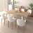 Modern Farmhouse White Oak Extendable Dining Table - Seats 6 to 10, Long Reversible Table for Kitchen or Conference-2018202592-2018202597