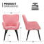 Chaise d'appoint rembourrée Khysen, fauteuil de lecture moderne avec pieds en métal-1143943174