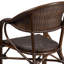Chaise de patio en rotin et aluminium Shelie