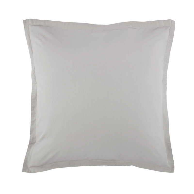 Saha Square Pillow Cover & Insert, Dolphin Gray