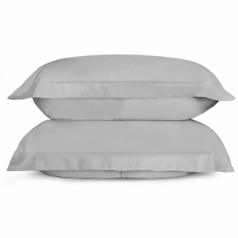 Sateen Duvet Cover, Cloud Gray, King Duvet Cover