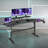 Inbox Zero TS911D Gaming Desk with Shelves & Accessory Holder-535902774