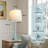 Modern  Table Lamps with USB-C Ports, Touch Control, 27.5" Height, Oatmeal Fabric Shade-40795901
