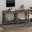 Table d'entrée Vintage - Bois de sapin massif avec grain naturel, rivet en métal et planche-1039339155