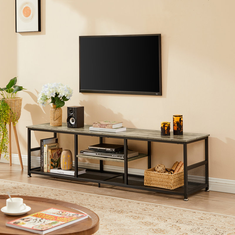 Auxter Coffee Table with Storage, Gray, 16.22'' H X 62.99'' W X 15.74'' L