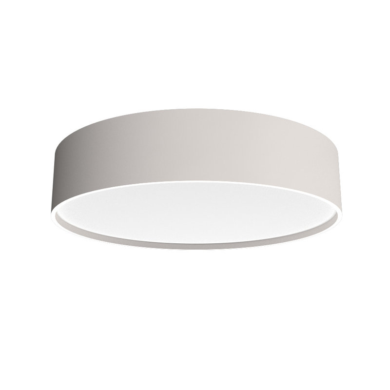Cilíndrico 1 - Light LED Flush Mount, Imbuia, 4.88" H x 13.65" W x 13.65" D