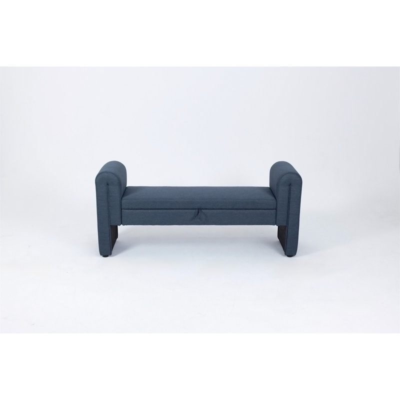 Banc de rangement de 60 pouces, Dark Blue, Dark Blue