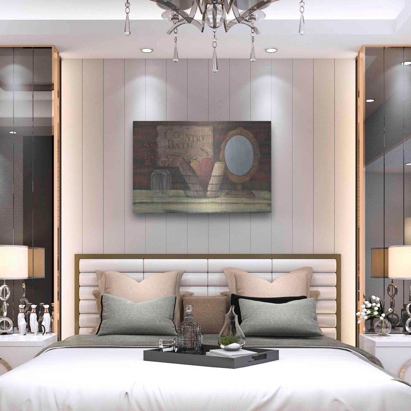 «Country Bath» par Pam Britton, August Grove®, art mural en métal, H 24 po x l 36 po