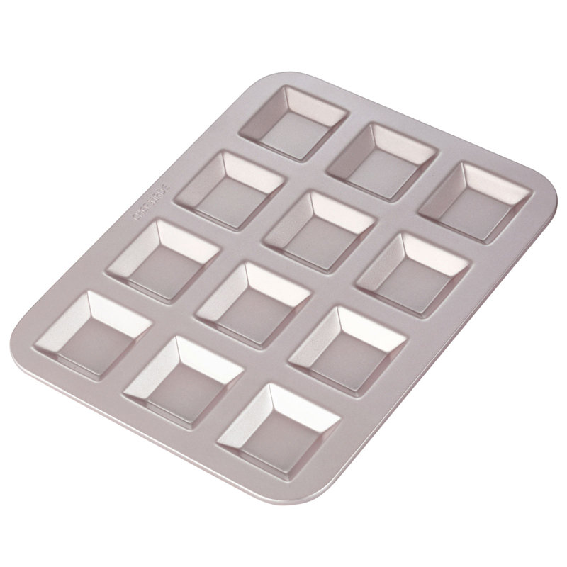 CHEFMADE 12 Cavity Square Financier Cake Pan