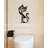 Cat Metal Wall Decor, Iron Wall Hanging for Cat Lovers, Colorful Mid-Century Geometric Retro Wall Sculpture for Living Room Bedroom Kitchen Office, 13.77 x 9.84 in