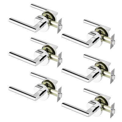 Brio Passage Door Lever Modern Concealed Design For (Hall & Closet) – Sleek Minimalist Style in Chrome