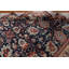 Tapis à motif floral noué à la main bleu marine / rouge / beige de conception unique 9 pi 9 po x 13 pi 0 po Sultanabad