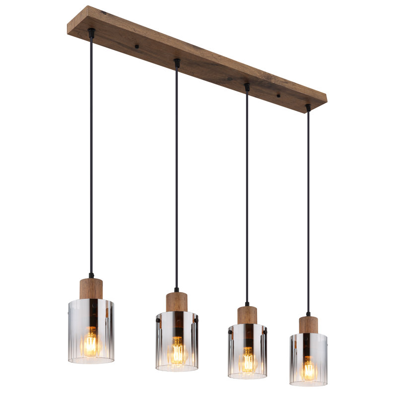 Daryel 4 - Light Walnut Pendant