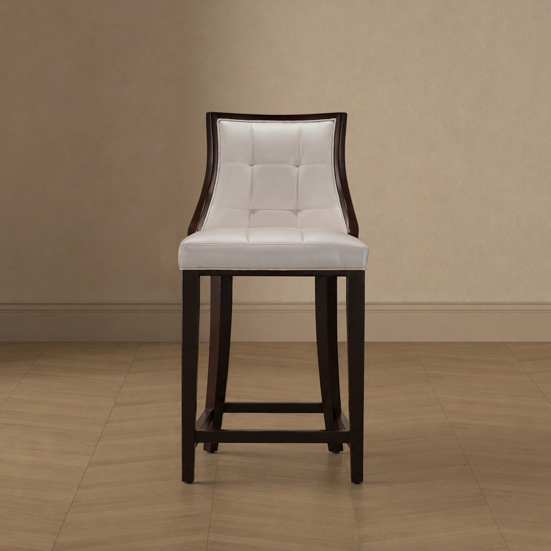 Tabouret de comptoir Fifth Avenue, Blanc perle, Tabouret de comptoir (siège d'une hauteur de 26 p