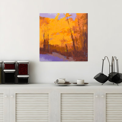 Art abstrait orange sur le bord, orange