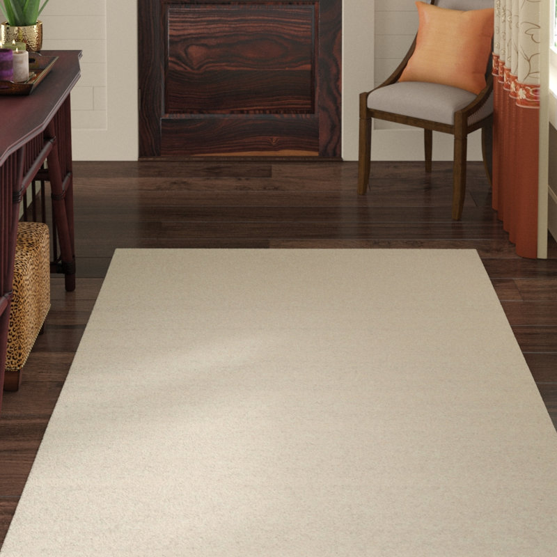 Tapis de la surface crème en laine touffeté à la main Leroux