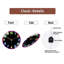 Horloge murale néon à DEL avec rétroéclairage coloré et art moderne - Horloge murale moderne en verre 12 po