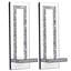 2 Piece Glass Wall Bath Sconce Set