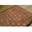 Squarish Antique American Geometric Folk Art Star Design Hooked Rug