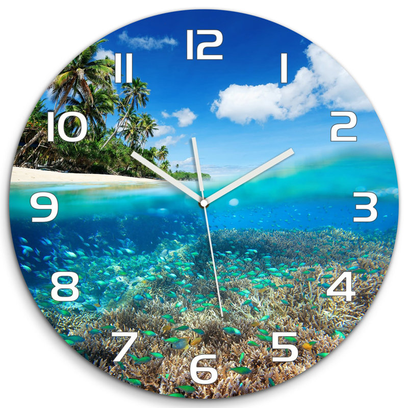 Johnalbert Glass Wall Clock