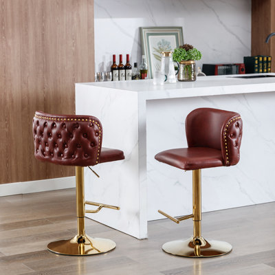 Annajean Swivel Adjustable Height Counter Stool