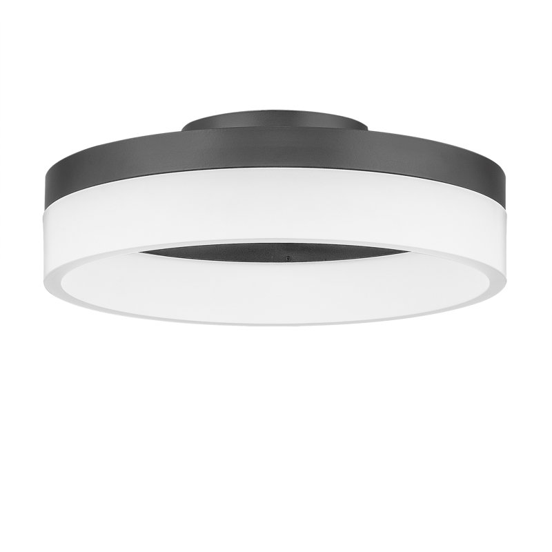 Plafonnier encastré cylindrique simple 11,75 po à 1 lumière Danica