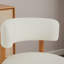 Chaise d'appoint moderne rembourrée avec base en bois (ensemble de 2)-1868294369