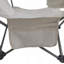 Chaise pliante / portative / inclinable réglable pour camping en plein air (ajustement à trois niveaux), poches latérales et porte-gobelet, sac de transport, beige