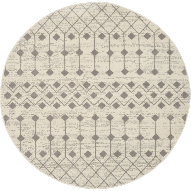 Vigue Geometric Indoor Rug, Round 5'3"