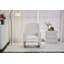 Teddy Fabric Nursery Rocking Chair With Adjustable Footrest-2006903979