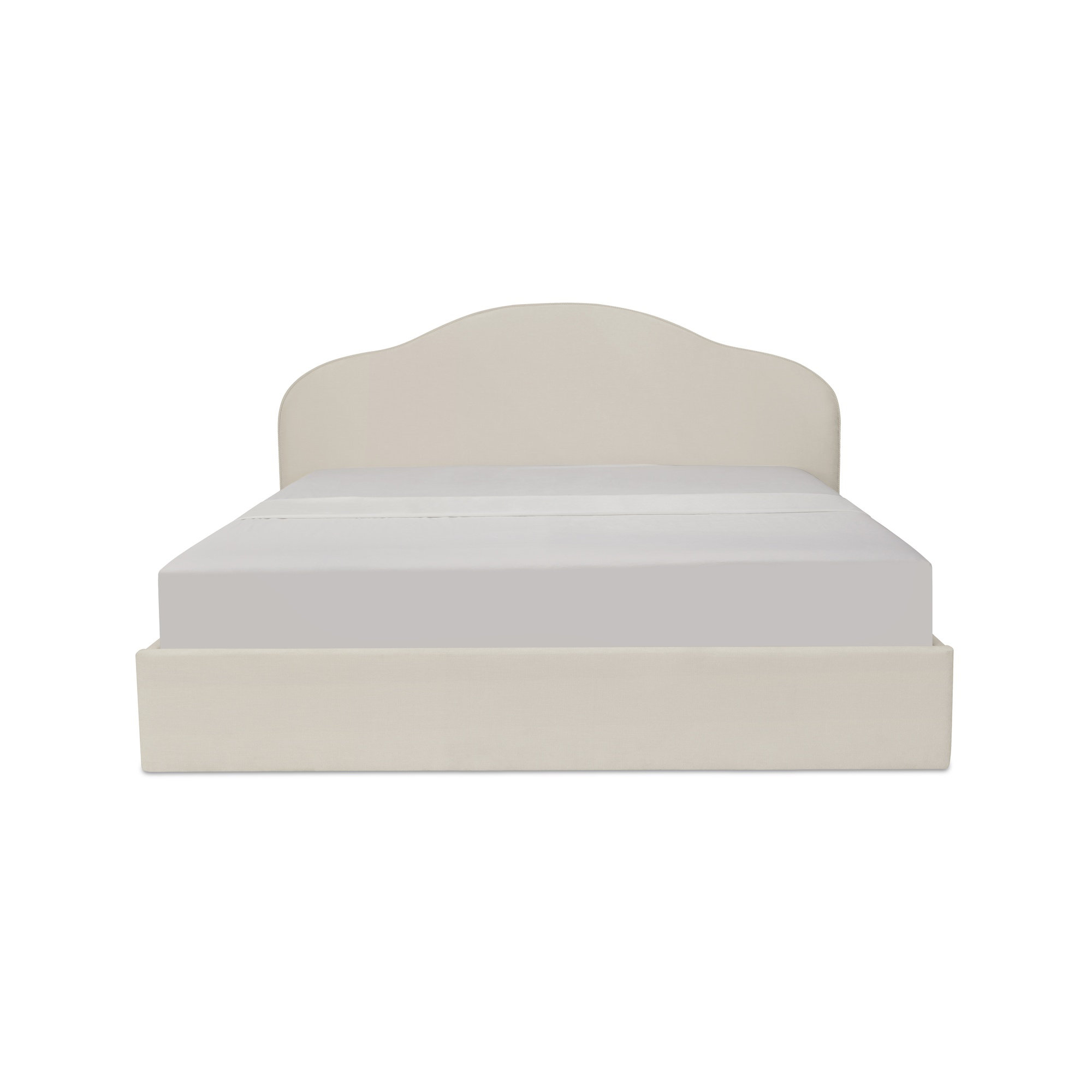 Clingman Storage Bed, Cream, King