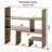 Yak About It Compact Adjustable Dorm Desk Bookshelf-1591165796