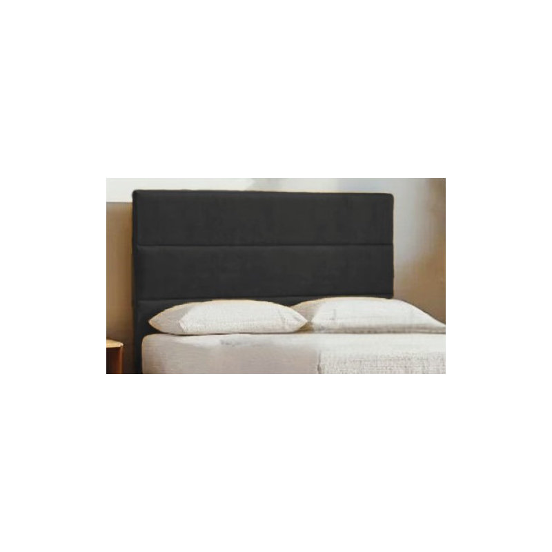 York Divan Bed Frame, No Mattress, Drawers And Headboard Plush Velvet, Small Double (4'), Black, 4 Drawers