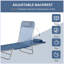 Chaise longue d'extérieur en métal Tuthill