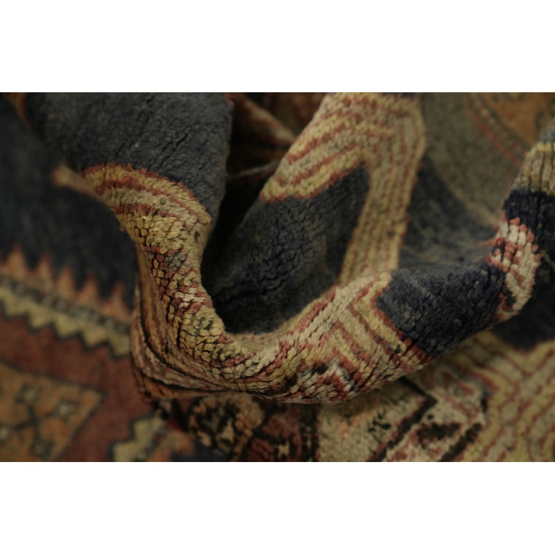 Enchanting Geometric Pattern Traditional Runner Rug 4x12