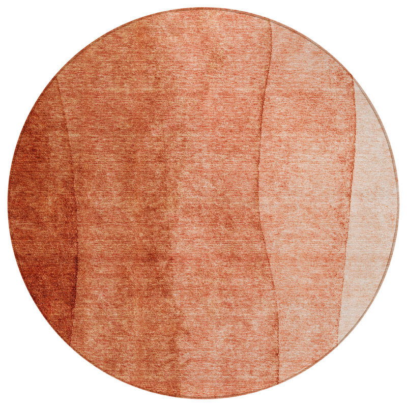 Tapis intérieur / extérieur Lavonia avec envers antidérapant, Rond 8 pi