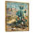 Toile avec cadre flottant or