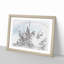 Pink Japanese Cherry Tree in Spring Sketch - Picture Frame Graphic Art Print-56874931-56874930