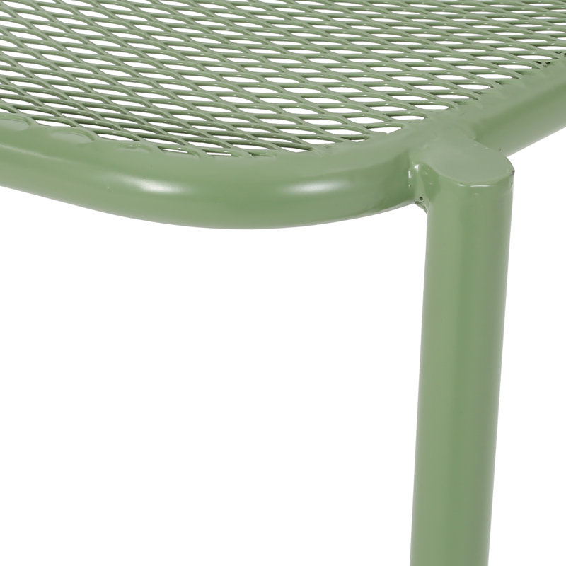 Modern Stackable Chairs For Outdoor, Mesh, Iron Frame, Weather-, 26"W X 22.22"D 26"H Outdoor Chairs, Metal 26" W 22.22" D H