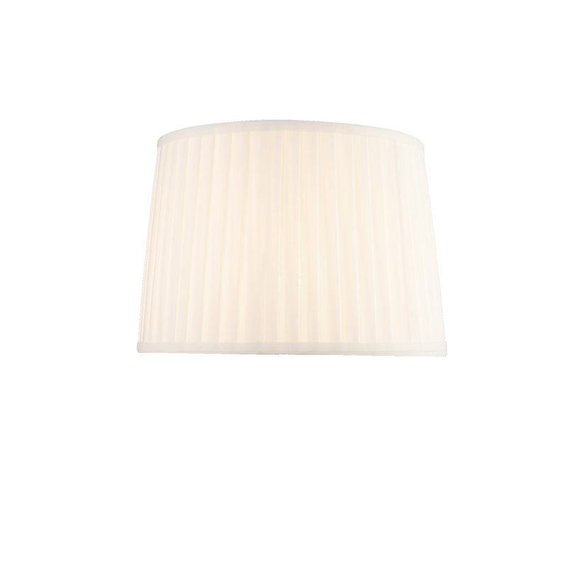 35cm Cotton Pleated Empire Lamp Shade, Cream