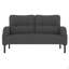 Tissu velours côtelé, canapé double monochrome-1533882476