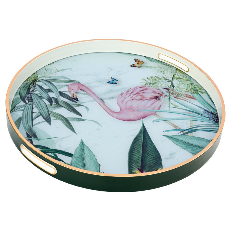 Simbula Glass and Resin Decorative Tray