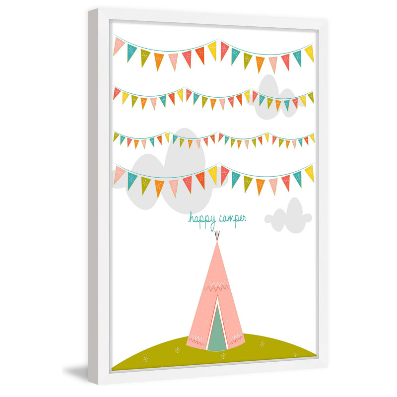 «Pink Play Tent», reproduction encadrée, H 30 po x l 20 po