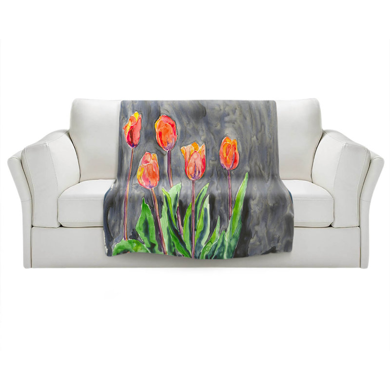 Hand Woven Throw Blanket, 51" x 60"