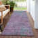Machine Washable Indoor/Outdoor Cinead ACN1710 Lavender Rug