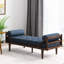 Chaise longue en tissu bleu marine: un endroit confortable pour se détendre avec une structure de salon au design lisse pour la détente-1612693580