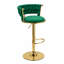 Tabouret tournant en velours-363466213