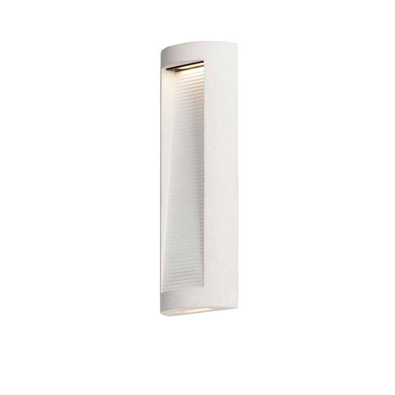 LED Flush Mounted Sconce, 22" H x 7.75" W x 3.5" D, Greystone