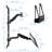 Mount-It Full Motion Wall Mount Workstation with Keyboard Tray and CPU Holder | Fits 32 in. Screens